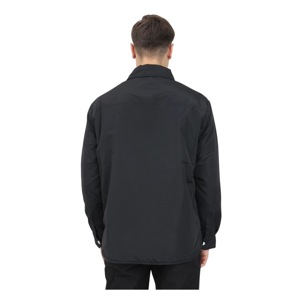 Armani Exchange Minimalistische Zwarte Gewatteerde Jas Black Heren