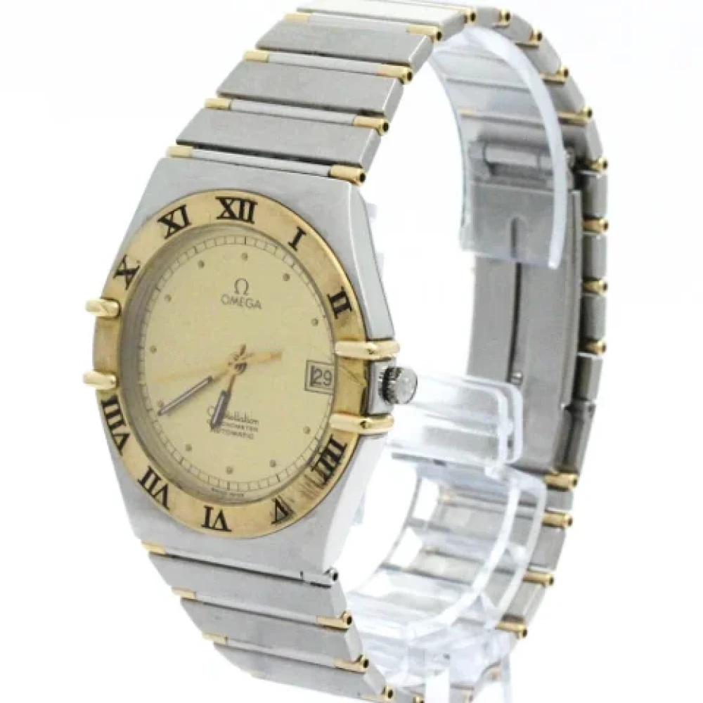 Omega Vintage Pre-owned Guld klockor Yellow, Herr