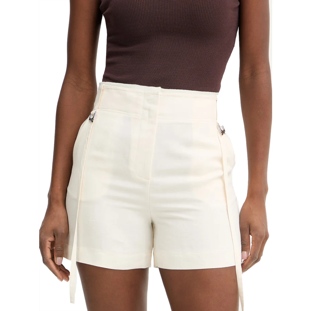 Patrizia Pepe Damen Weiß Shorts, Xsgröße: