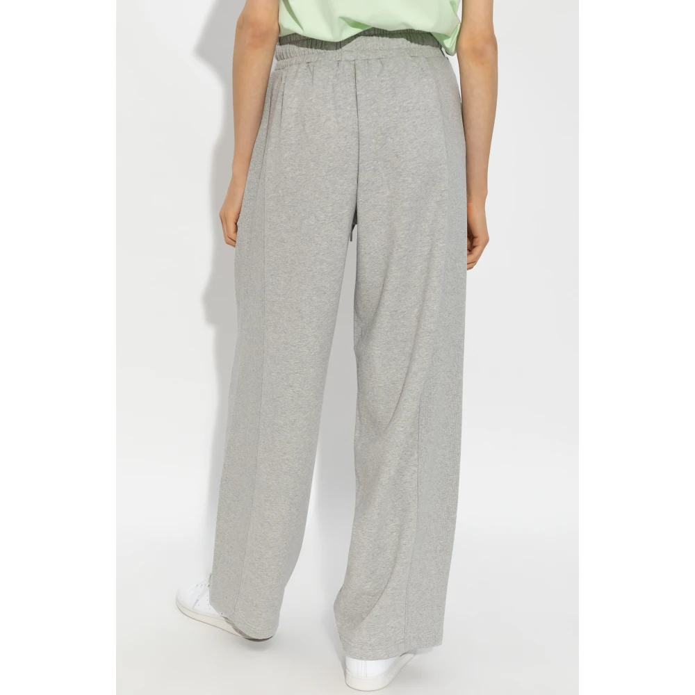 Stella Mccartney Sweatpants met logo Gray Dames