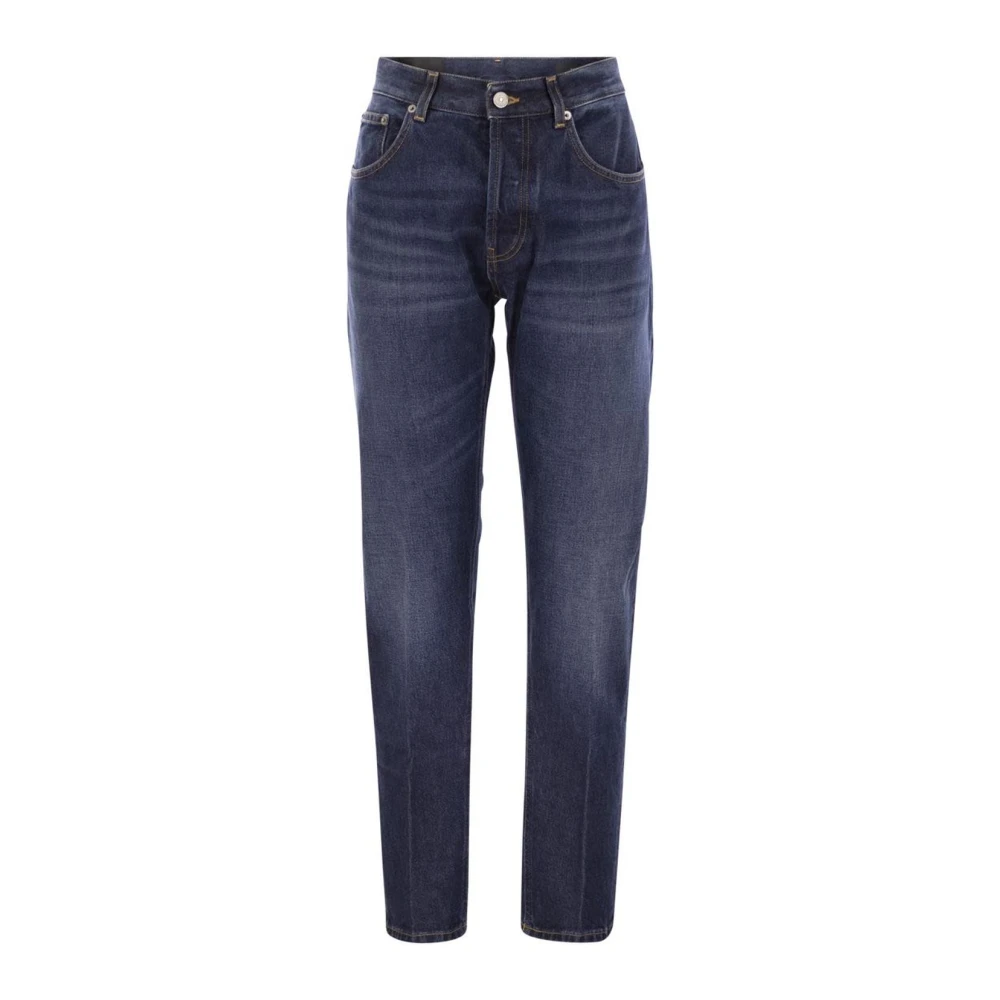Dondup Homme Bleu Jeans, Taille: W34 Jean En Denim À Jambe Droite