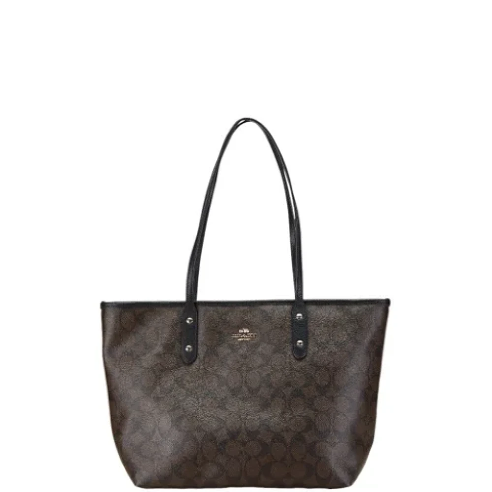 Coach Pre-owned Leather handbags Black Dames