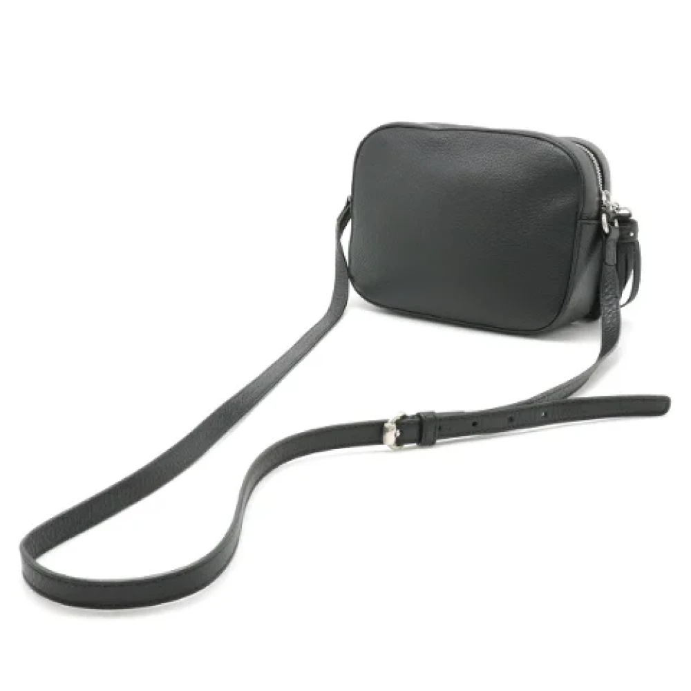 Gucci Vintage Pre-owned Leather crossbody-bags Black Dames