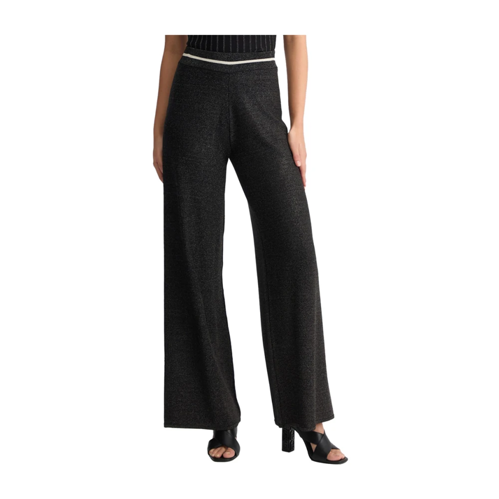 Liu Jo Elegante Zwarte Jumpsuit met V-Hals Black Dames