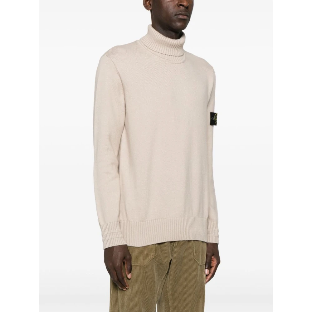 Stone Island Casual Gebreide Pullover Sweater Beige Heren