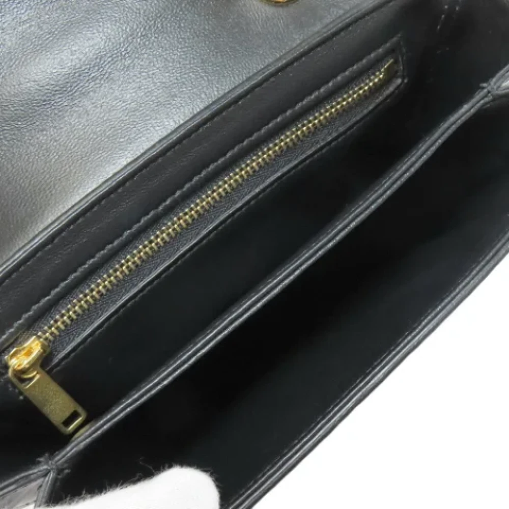 Celine Vintage Pre-owned Leather handbags Black Dames