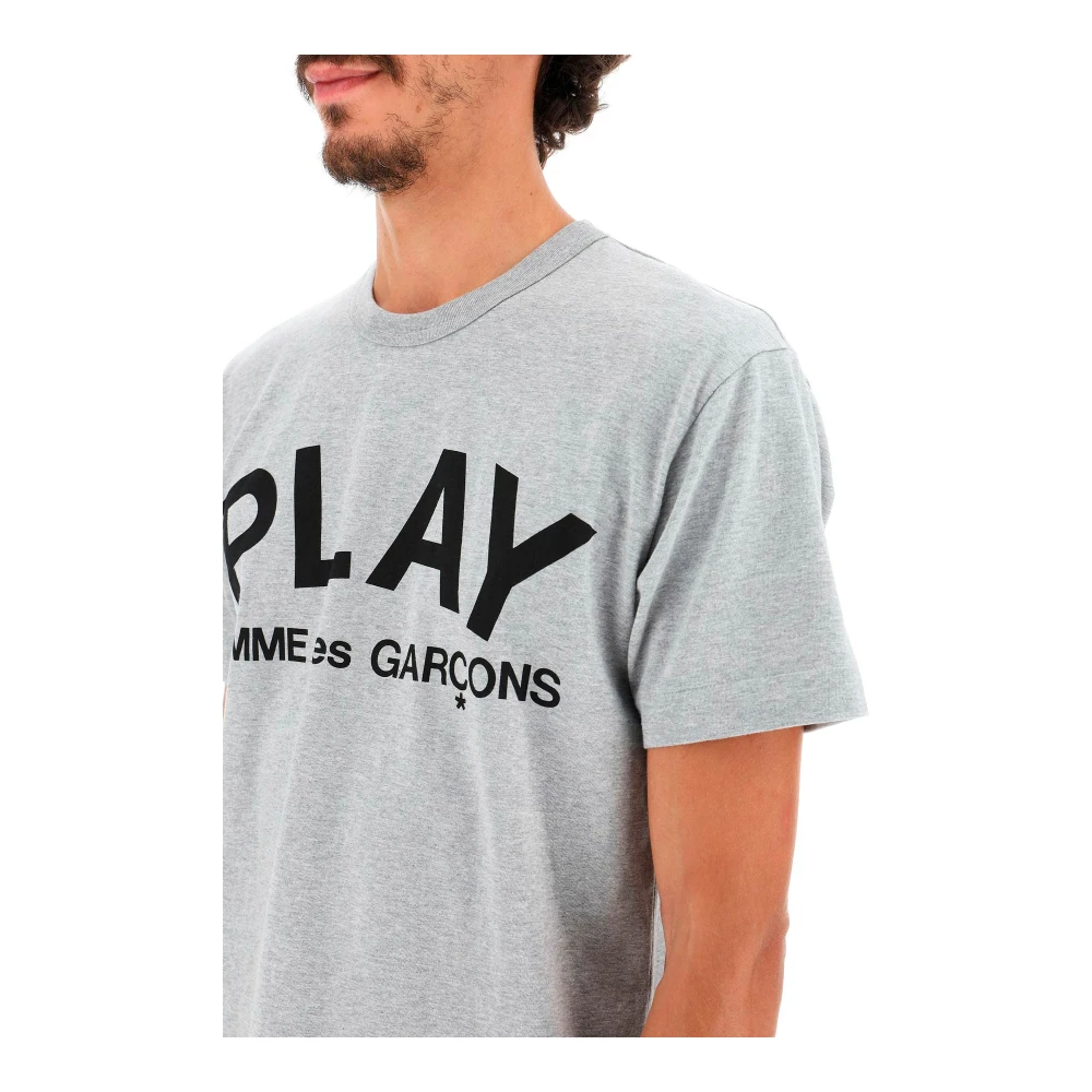 Comme des Garçons Play T-Shirts Gray Heren