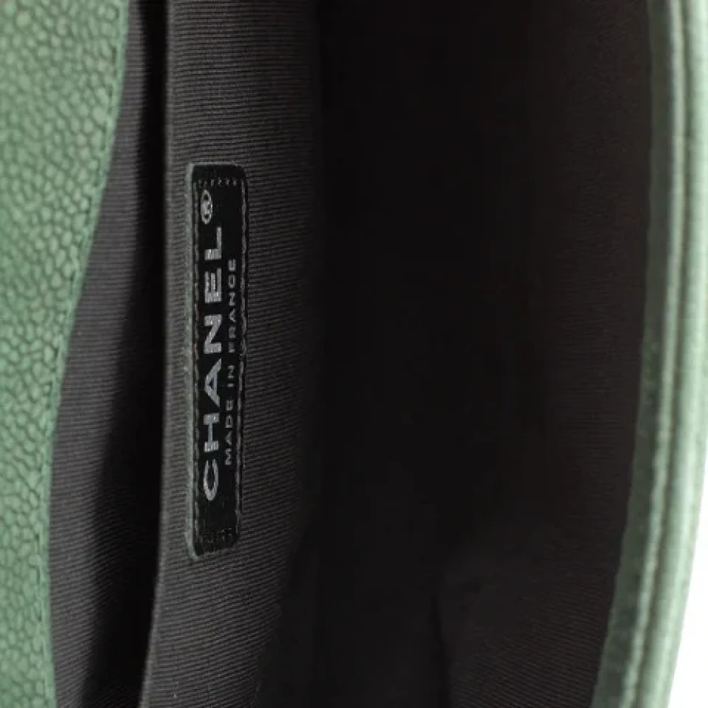 Chanel Vintage Pre-owned Leather chanel-bags Green Dames