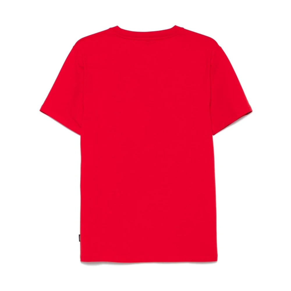 Moschino Rode Crew Neck T-shirts en Polos Red Heren