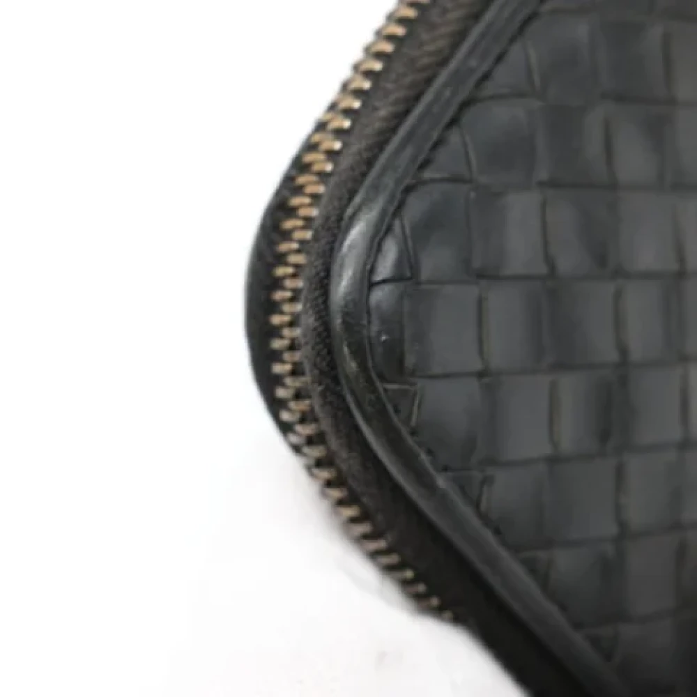 Bottega Veneta Vintage Pre-owned Leather wallets Black Dames