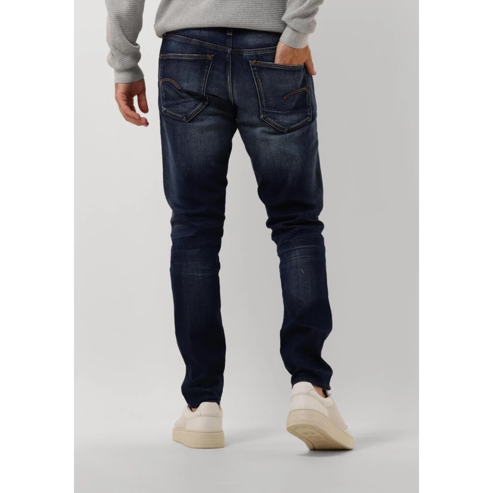 G-Star Slim Fit Jeans 3301 Slim Blauw Blue Heren