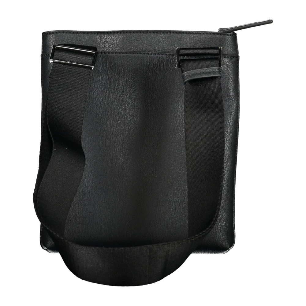 Calvin Klein Zwarte Heren Schoudertas Contrast Details Black Heren