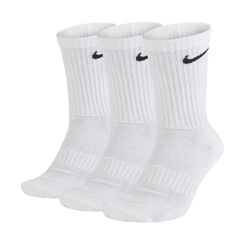 Nike Men's White Everyday Cushioned Crew Socks