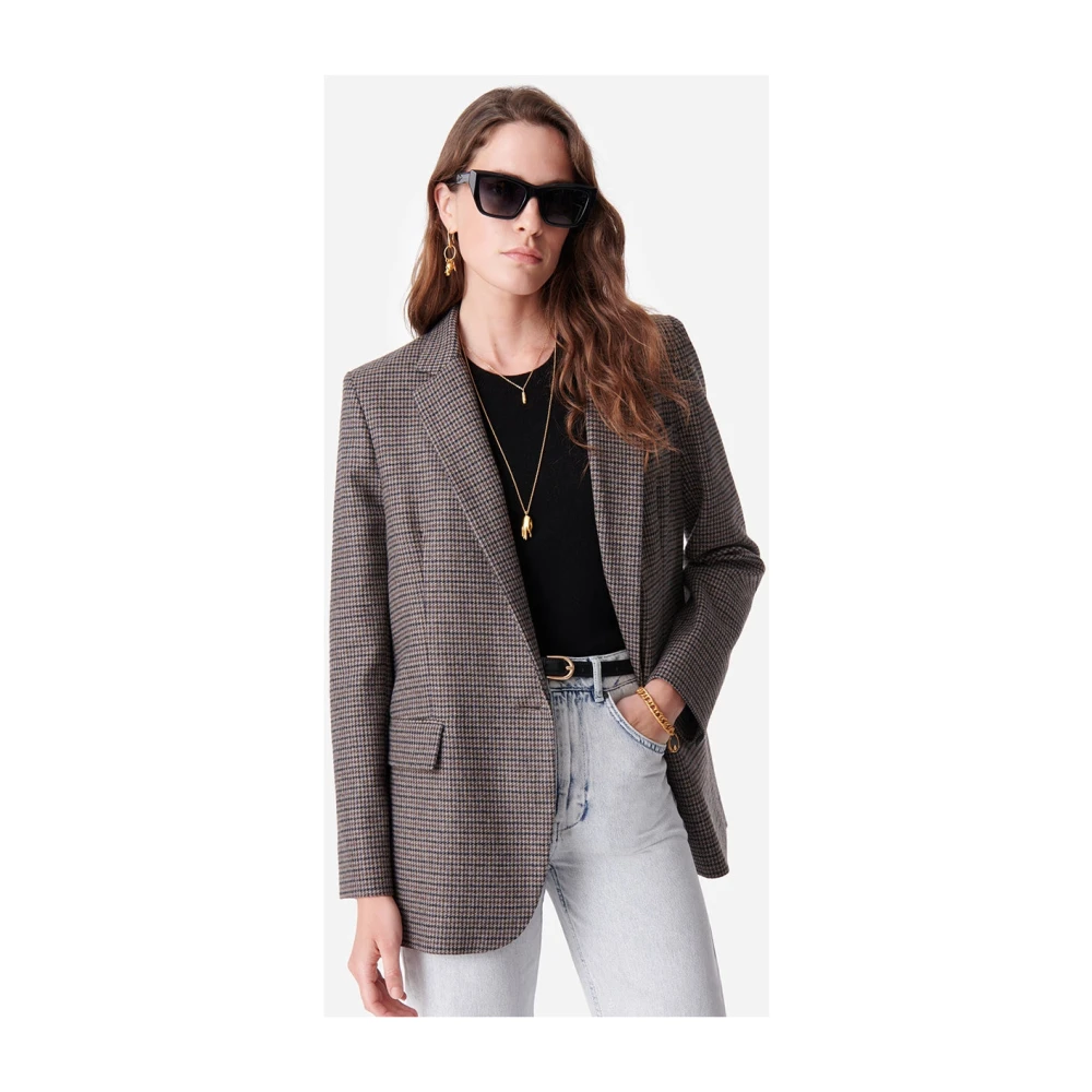 Vanessa Bruno Klassieke Tilia Blazer met Tweed Patroon Gray Dames