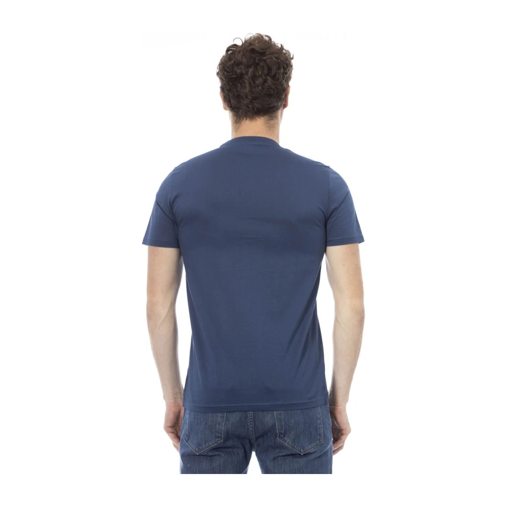 Baldinini Korte Mouw Ronde Hals T-shirt Blue Heren
