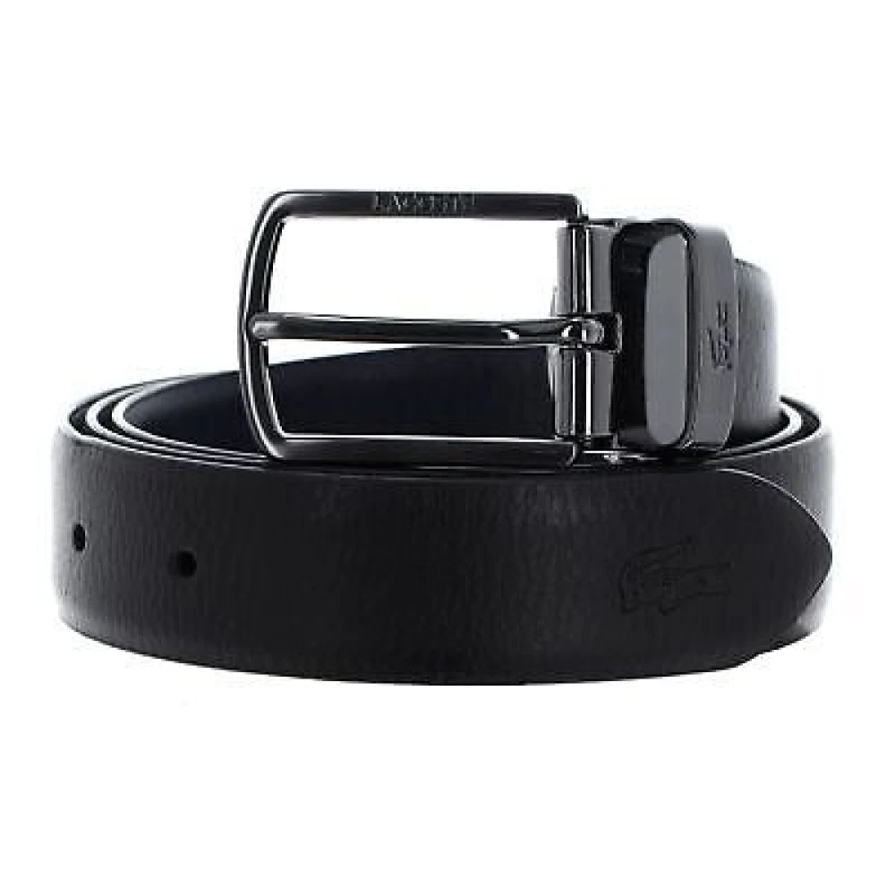 Lacoste Omkeerbare Elegance Riem Zwart Marine Black Heren