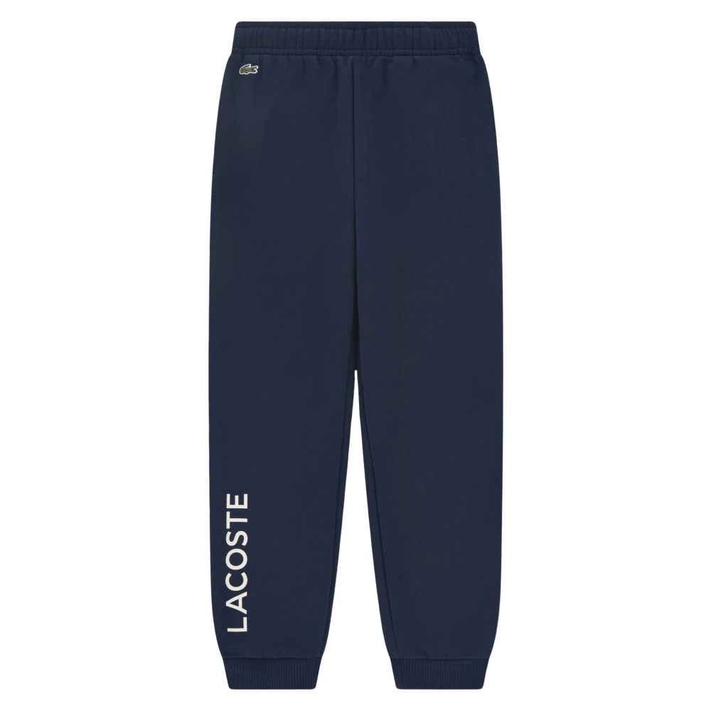 Lacoste Blue Sweatpants, Unisex, 3 Y, Wordmark Joggers