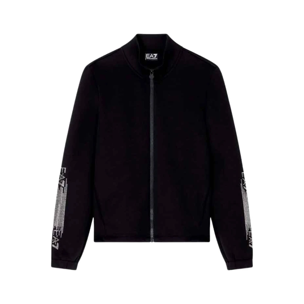 Emporio Armani Ea7 Vrouw Zwart Zip-Throughs