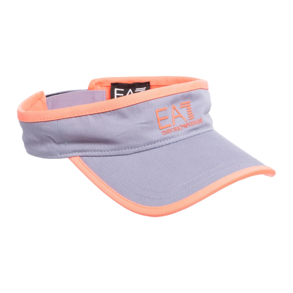 Emporio Armani EA7 Verstelbare Multicolor Zonneklep met Logo Gray Dames