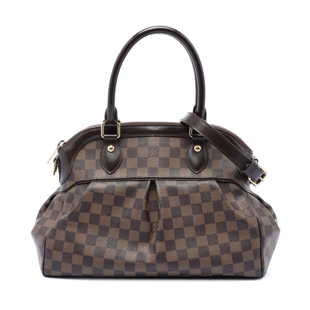 Louis Vuitton Vintage Women's Brown Pre-Owned Vintage Damier Ebene Speedy Satchel Bag