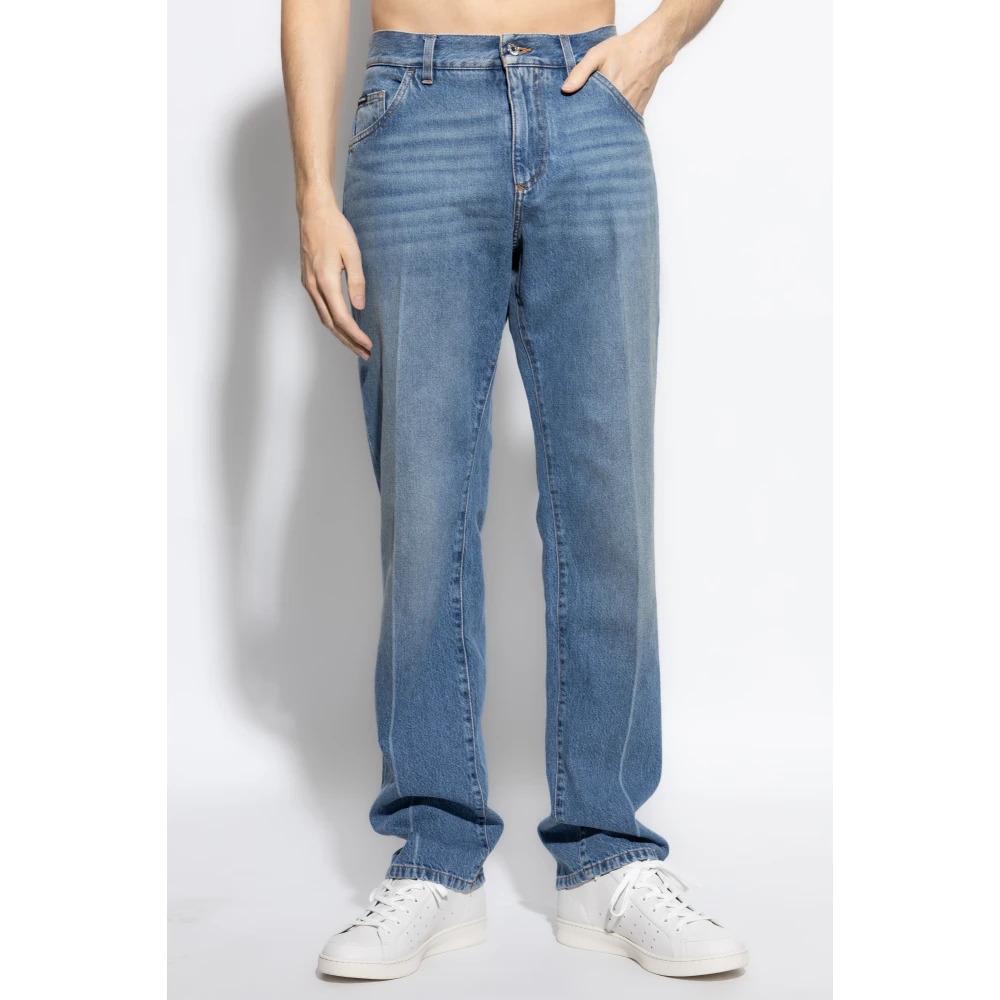Dolce & Gabbana Jeans met licht toelopende pijpen Blue Heren