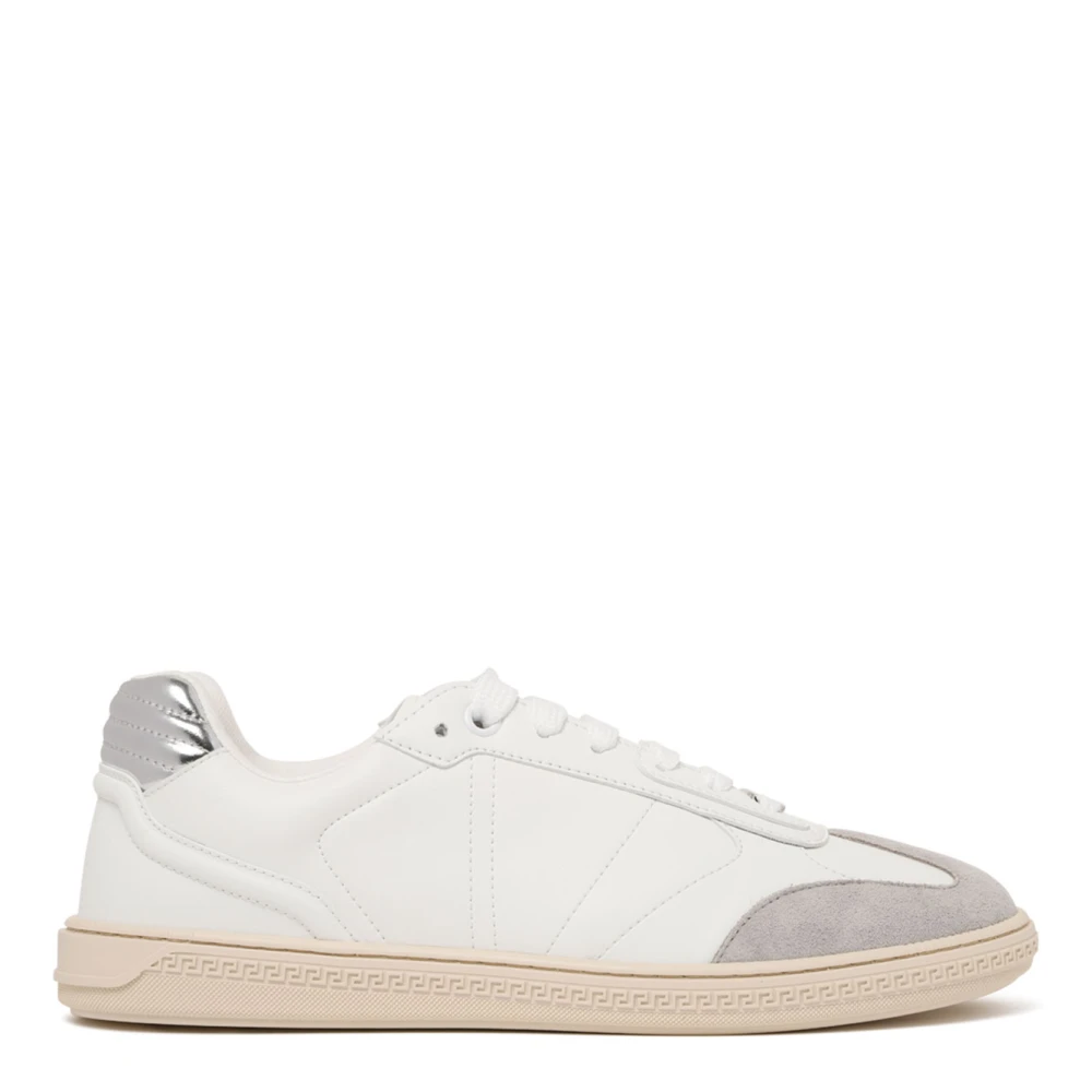 Versace Men's White Greca Court Trainers - Sneakers - 10 Uk - Shoes