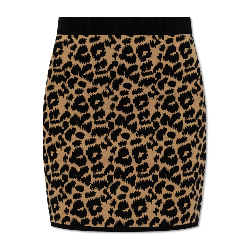 Max Mara Dierenprint rok 'Domizia' Brown Dames