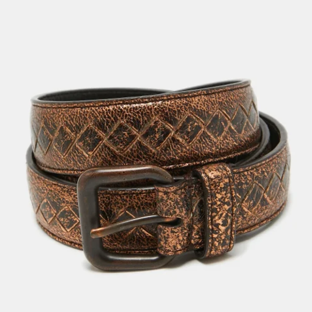 Bottega Veneta Vintage Pre-owned Leather belts Brown Dames