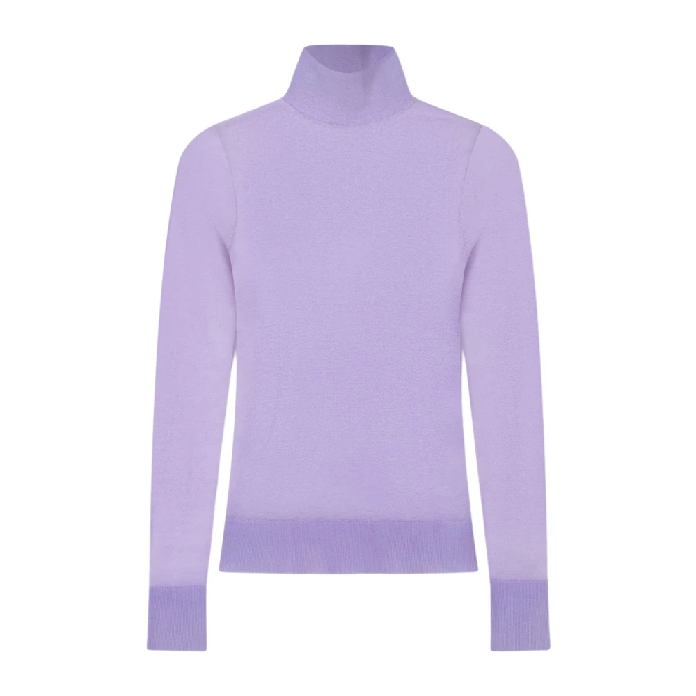 Aeron Cashmere Turtleneck Sweater Purple Dames