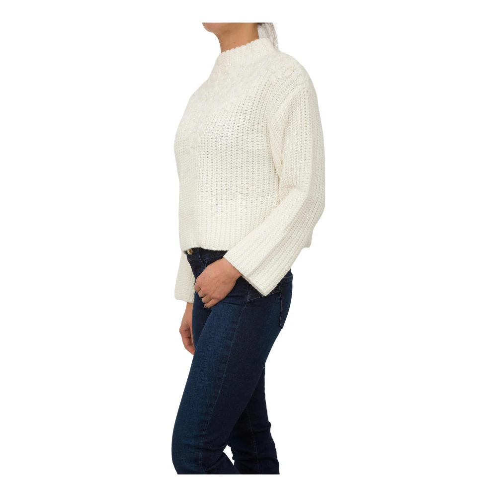 Liu Jo Witte Trui met Moderne Stijl White Dames