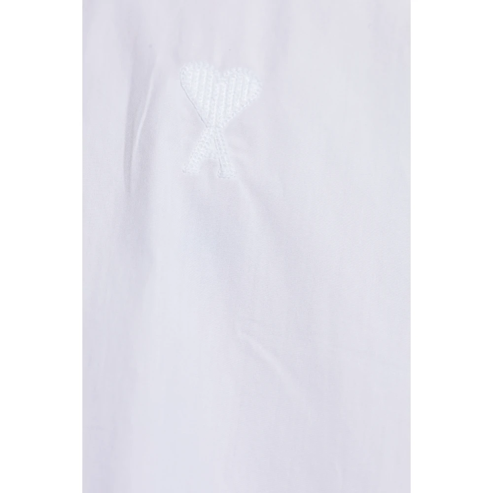 Ami Paris Shirt met logo White Heren