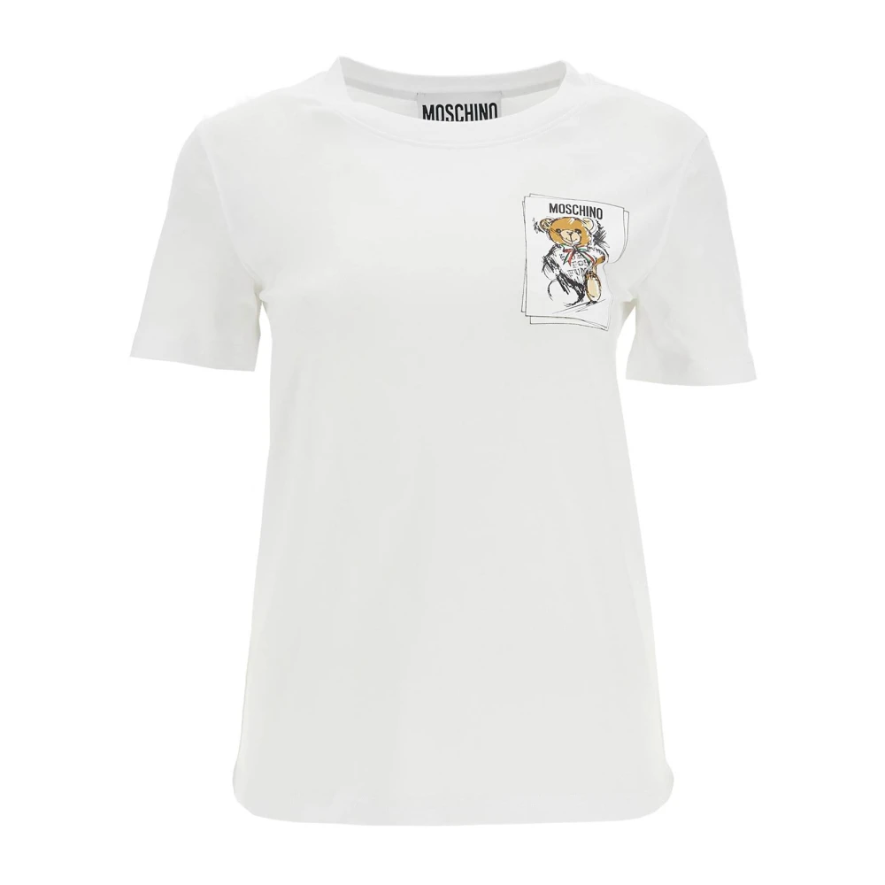Moschino Teddy Bear T-Shirt White Dames