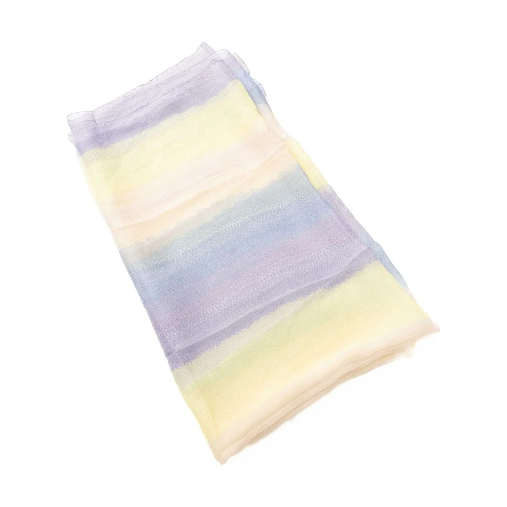 Trussardi Zijden Multicolor Sjaal Accessoires Multicolor Dames