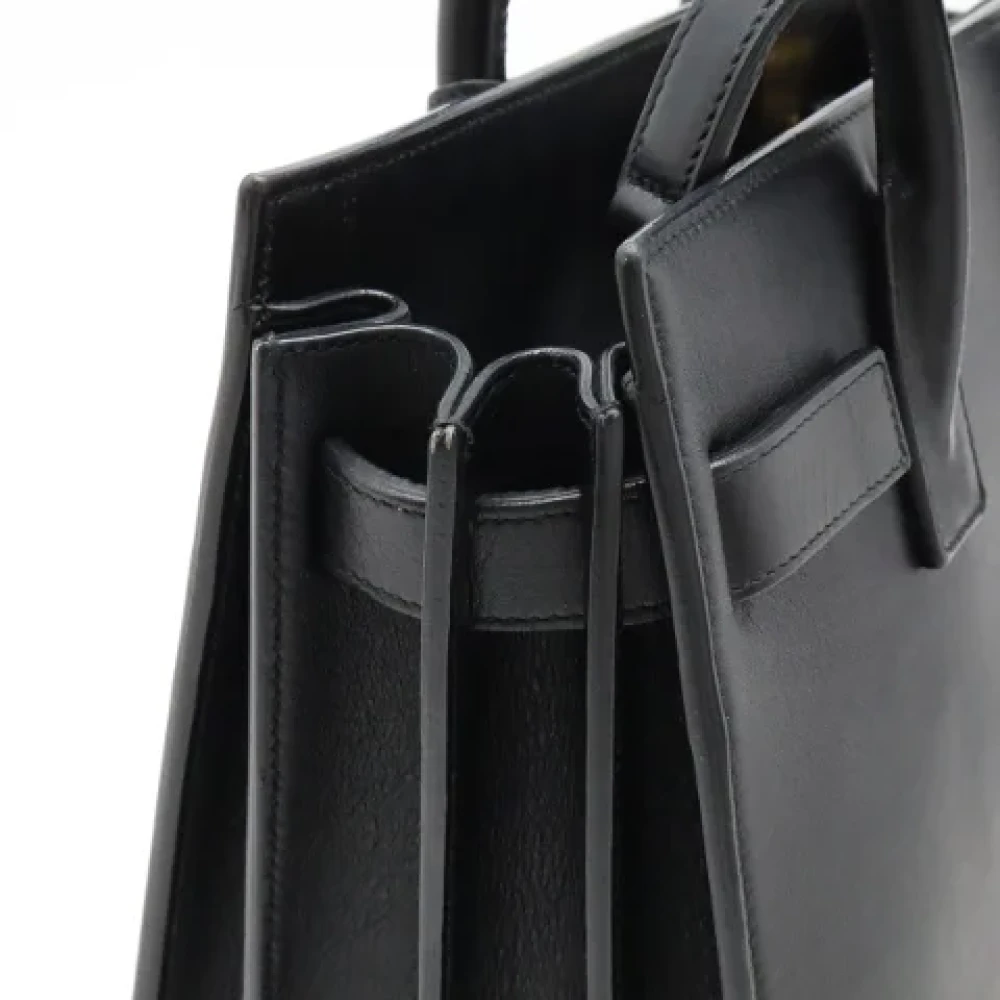 Yves Saint Laurent Vintage Pre-owned Leather handbags Black Dames