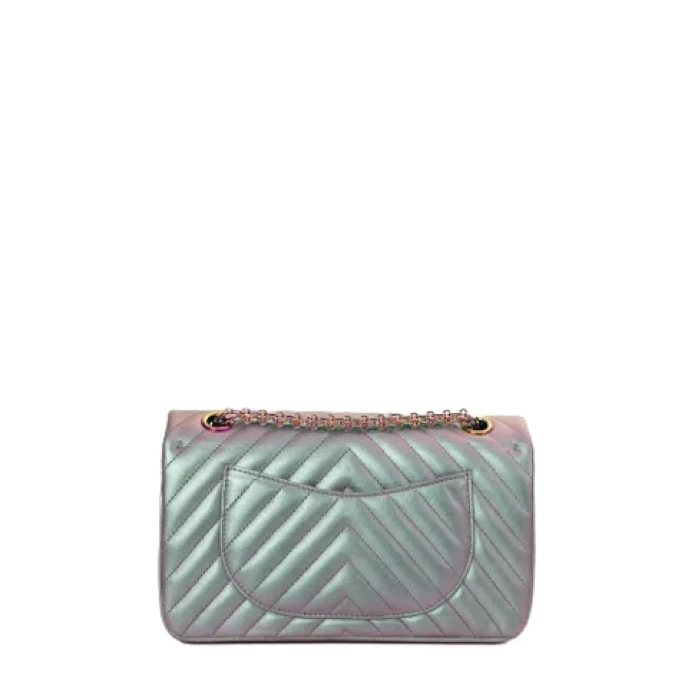 Chanel Vintage Pre-owned Leather chanel-bags Purple Dames
