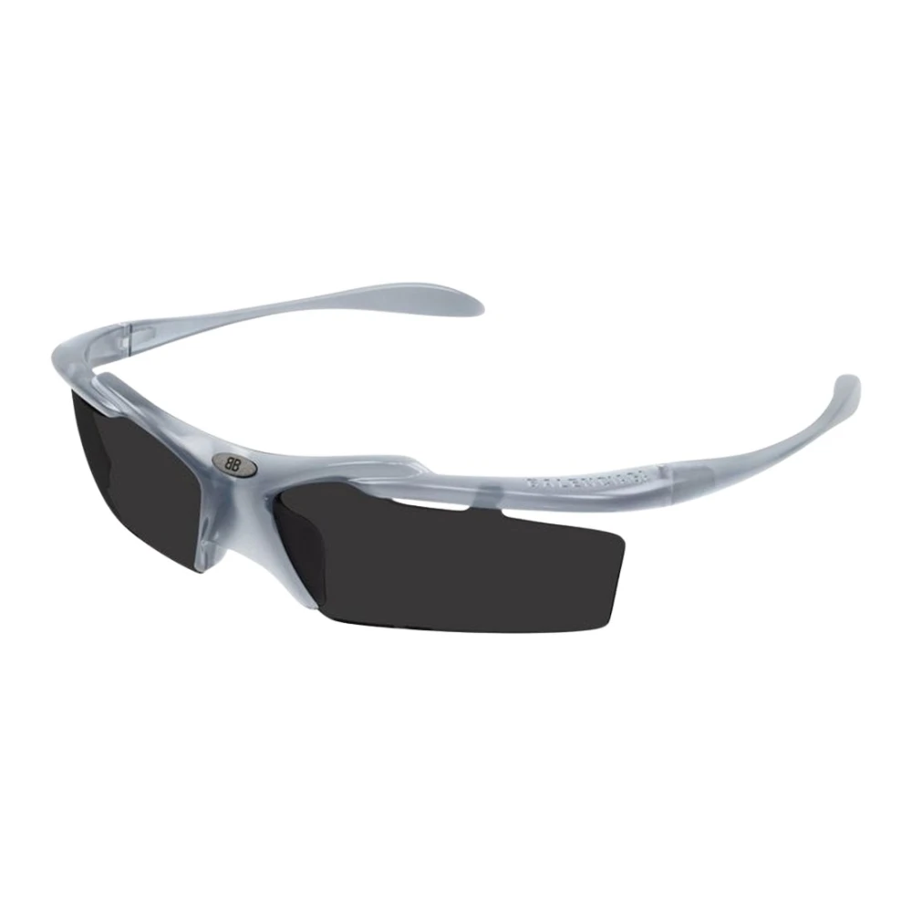 Balenciaga Unisex Gray Wraparound Sunglasses - Sunglasses - One Size - Accessories