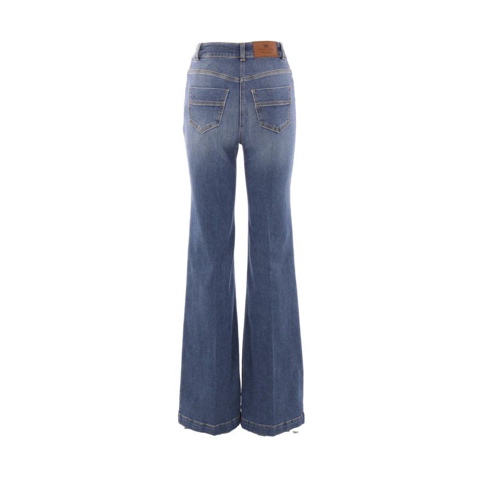 Elisabetta Franchi Vintage Blauwe Jeans Gemaakt in Italië Blue Dames