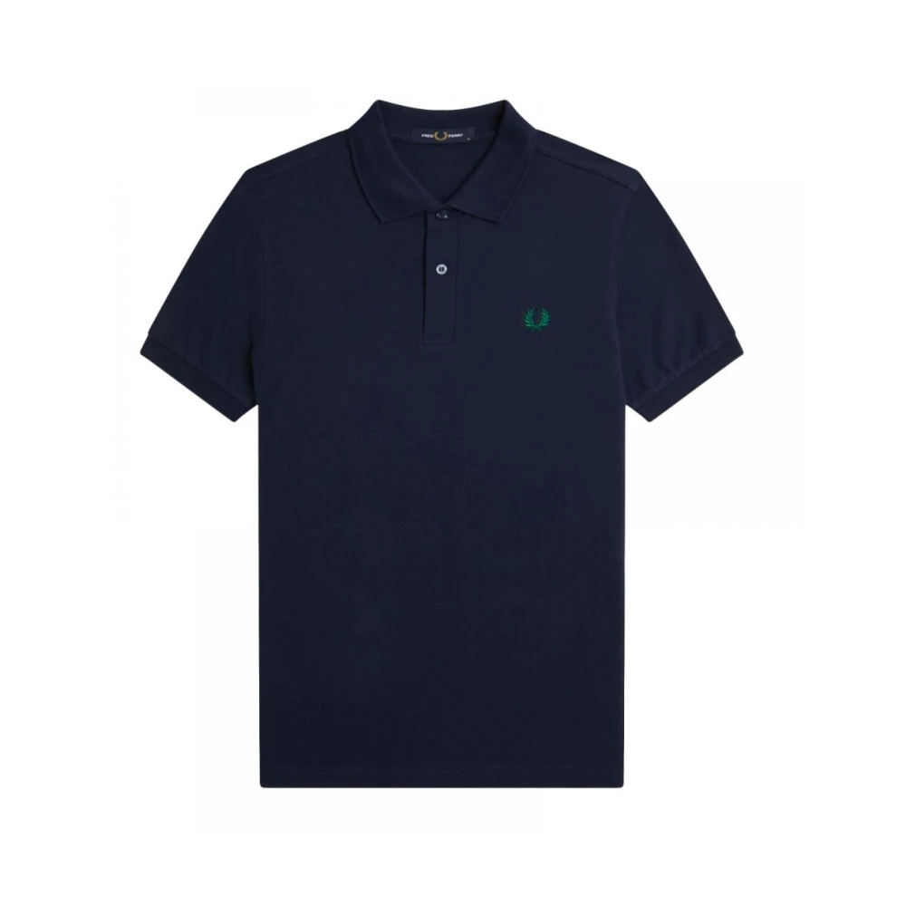 Fred Perry Men's Blue Classic Plain Polo Shirt