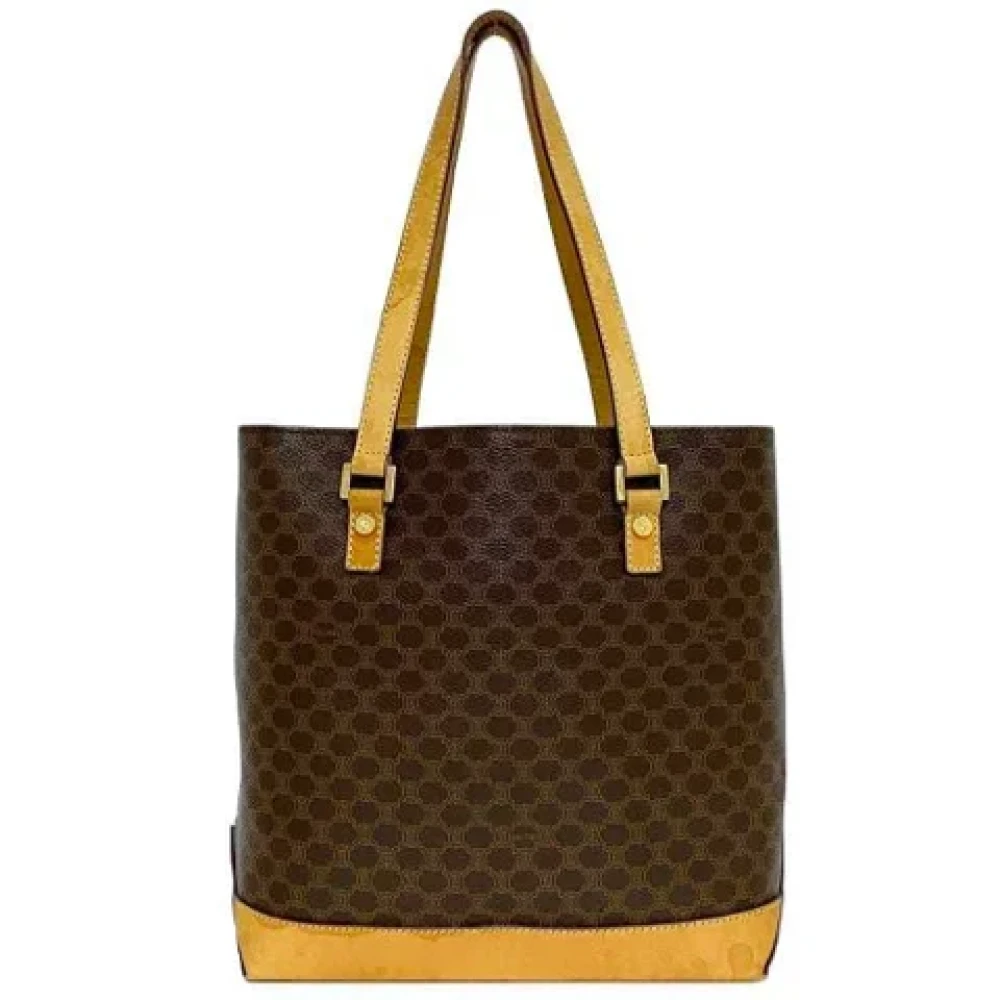 Celine Vintage Pre-owned Leather celine-bags Brown Dames