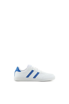 white-sneakers-with-blue-details