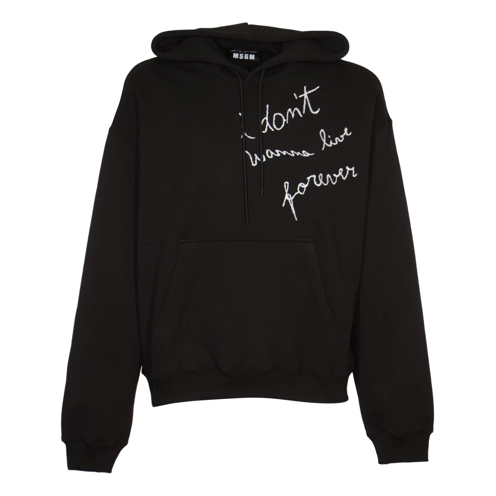 Msgm Zwarte Herentrui Black Heren