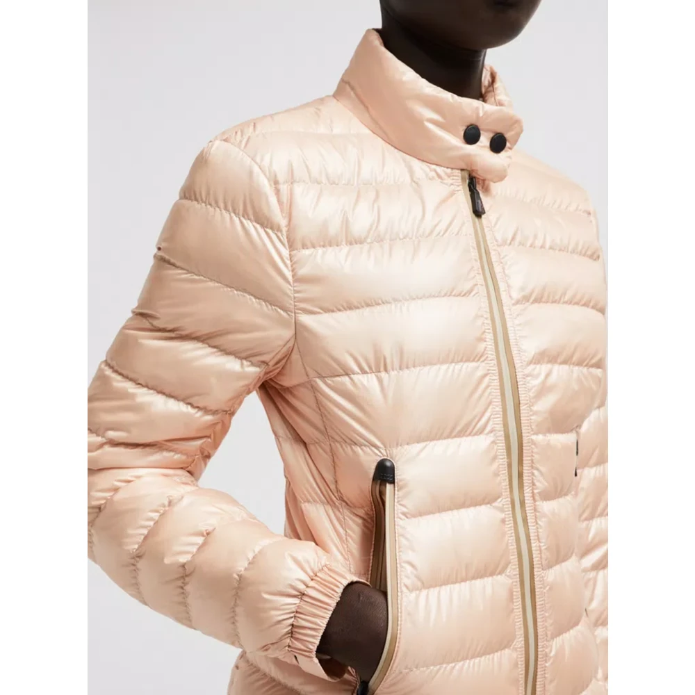 Moncler Roze Donsgevulde Opvouwbare Jas Pink Dames