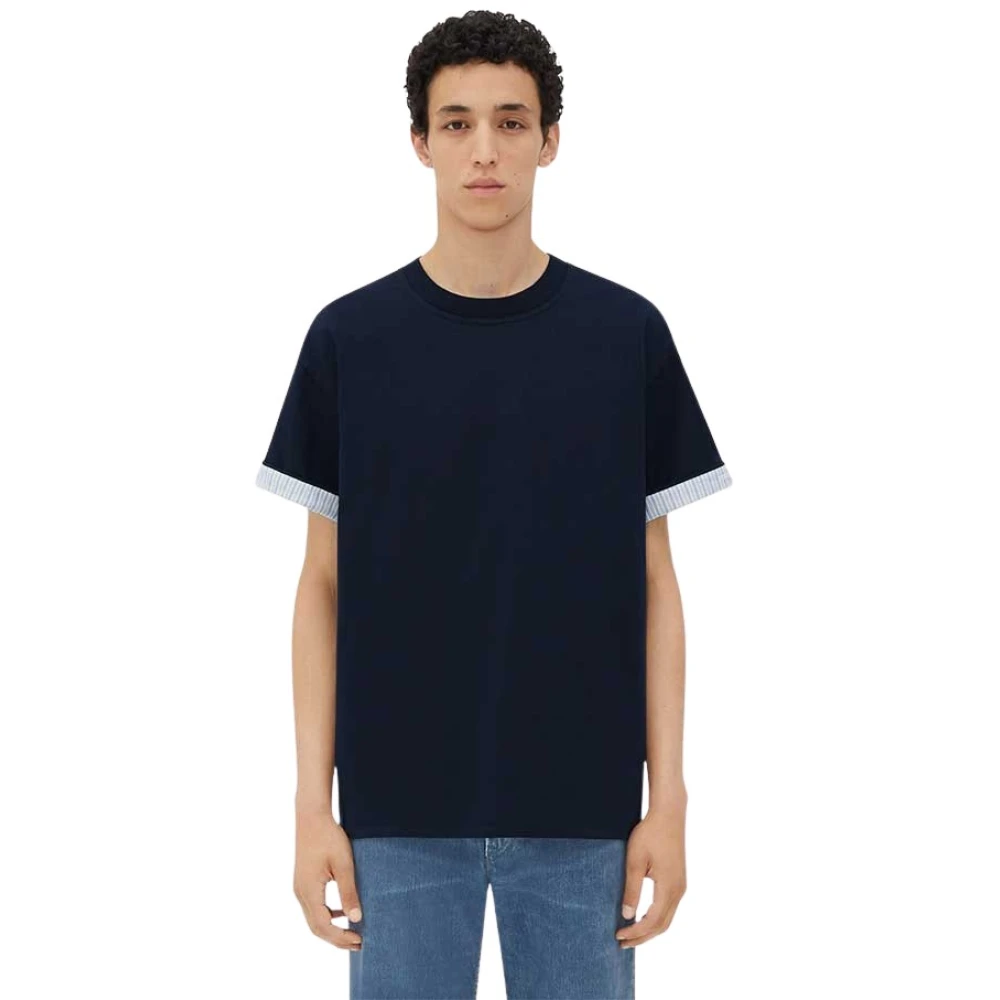 Bottega Veneta T-Shirts Blue Heren