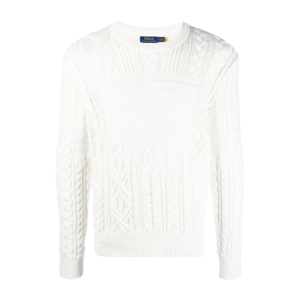 Polo Ralph Lauren Mesh Villa Sweater White Heren