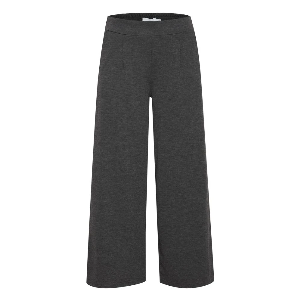 Ichi Women's Gray Ihkate Sus Wide Pa - Wide Trousers - 2XL - Trousers
