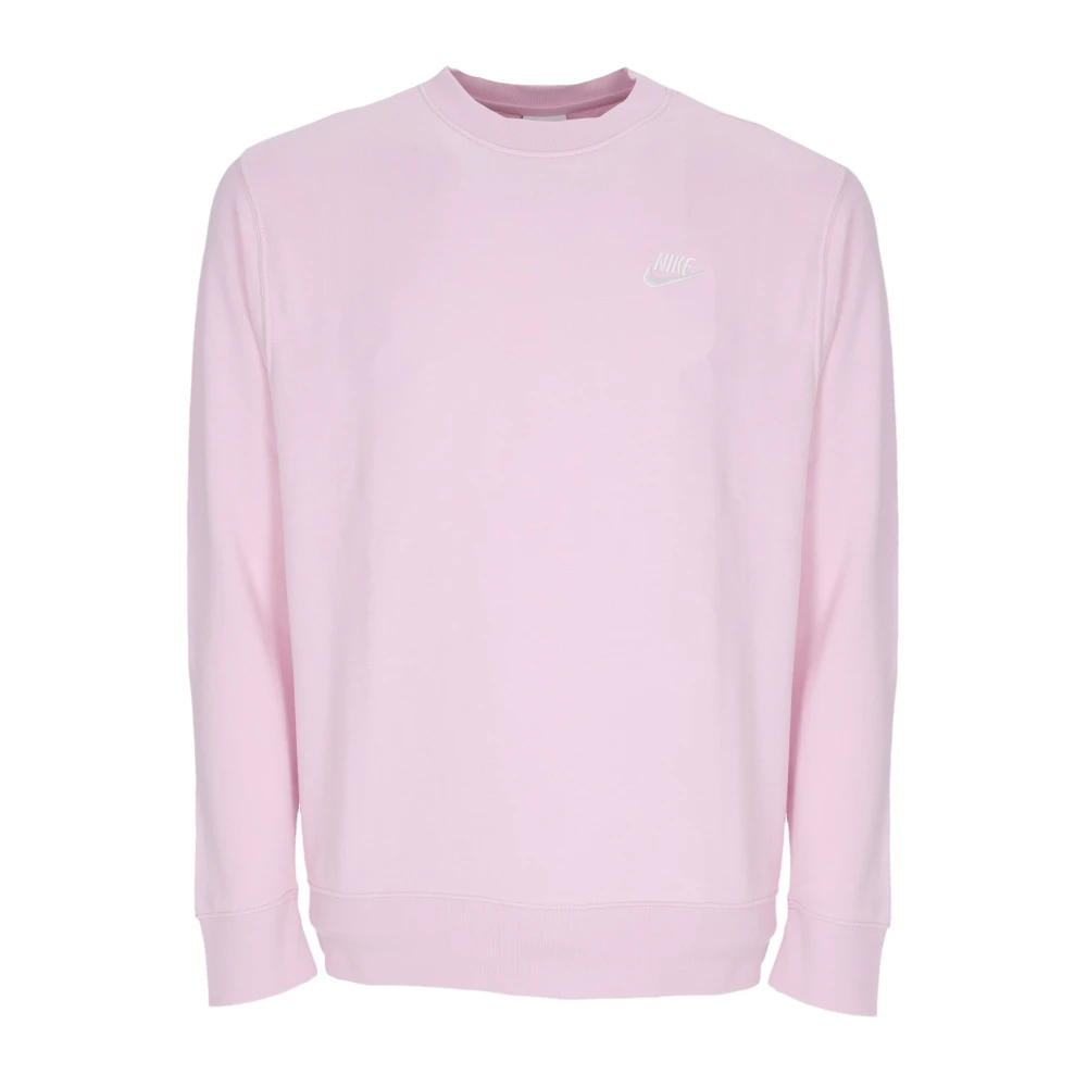 Nike Lichtgewicht Crewneck Sweatshirt Sportclub Pink Heren