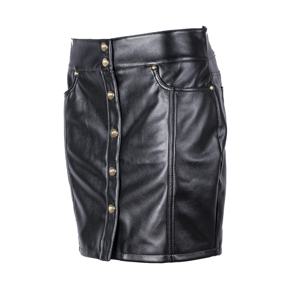Chiara Ferragni Collection Leather Skirts Black Dames