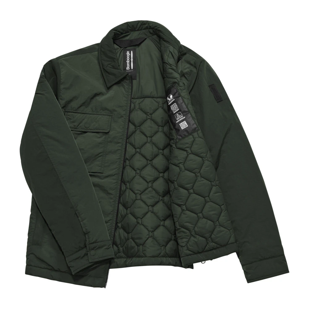 BomBoogie Gewatteerd Overhemdjack Green Heren
