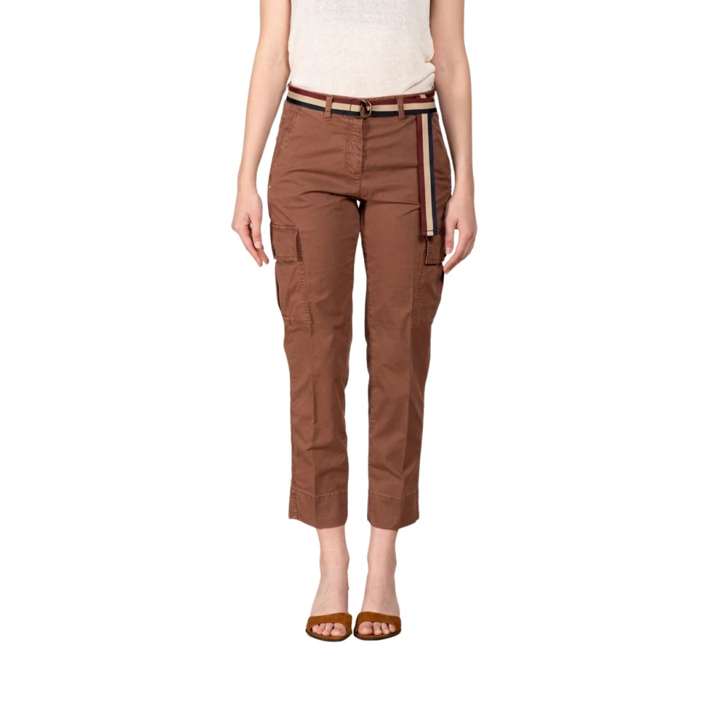 Mason's Donna Marrone - Marlene Cargo - Trousers - Xs