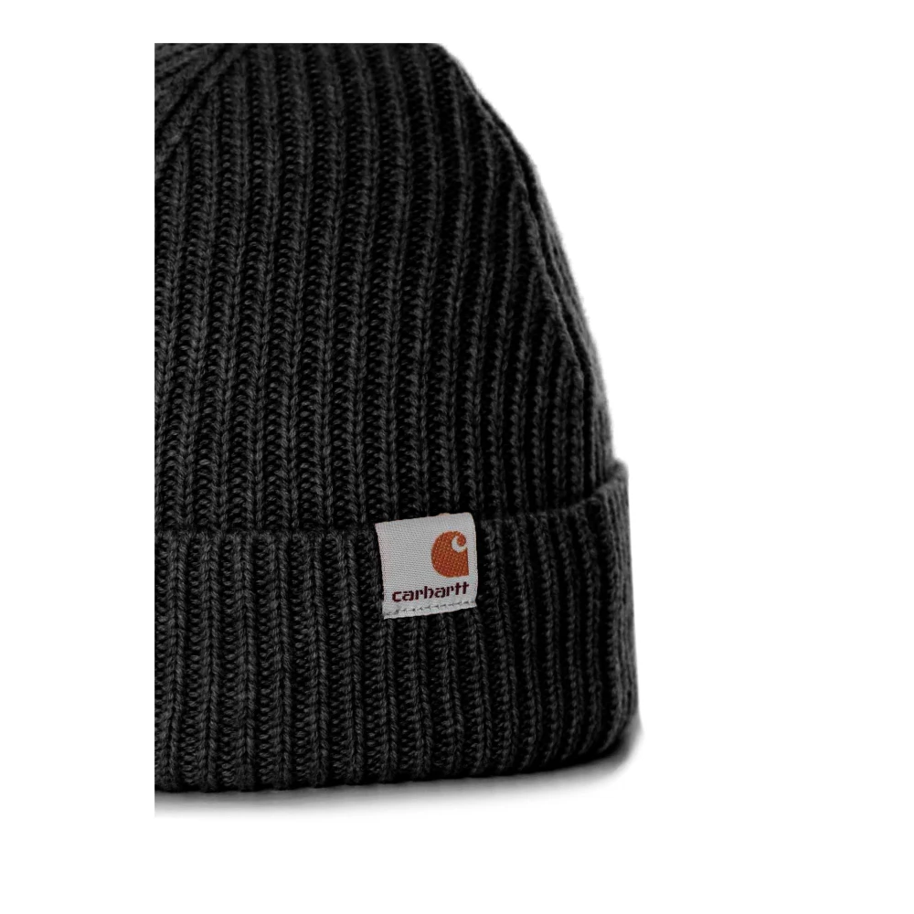 Carhartt WIP Zachte wol-kasjmier beanie met brede omslag Black Unisex